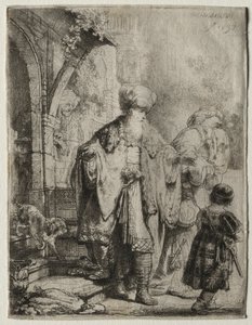 Abraham vyhání Hagar a Izmaela, 1637. od Rembrandt van Rijn