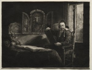 Abraham Francen, lékárník od Rembrandt van Rijn