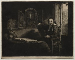 Abraham Francen, lékárník, c. 1657. od Rembrandt van Rijn