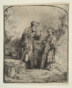 Abraham a Izák, 1645. od Rembrandt van Rijn