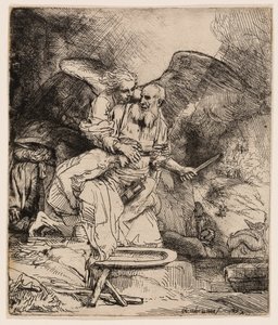 Abrahamova oběť od Rembrandt van Rijn