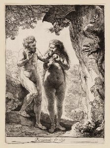 Adam a Eva od Rembrandt van Rijn