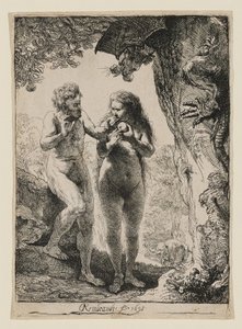 Adam a Eva od Rembrandt van Rijn