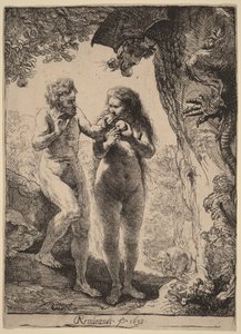 Adam a Eva od Rembrandt van Rijn