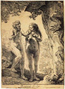 Adam a Eva, 1638. od Rembrandt van Rijn