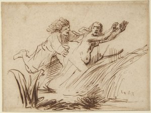 Apollo a Daphne od Rembrandt van Rijn