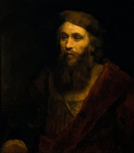 Vousatý muž v klobouku od Rembrandt van Rijn