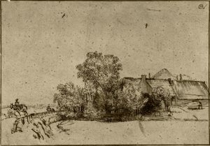 Statek v Amsteldijku od Rembrandt van Rijn