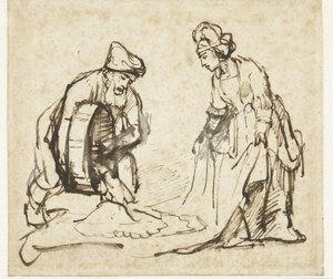 Boaz a Ruth od Rembrandt van Rijn