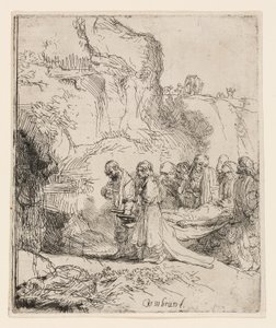 Kristus nese do hrobu od Rembrandt van Rijn