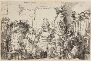 Kristus diskutuje s učenými od Rembrandt van Rijn