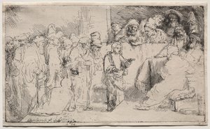 Christ Disputing with the Doctors: A Sketch, 1652. od Rembrandt van Rijn