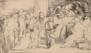 Christ Disputing with the Doctors: a Sketch, 1652. od Rembrandt van Rijn