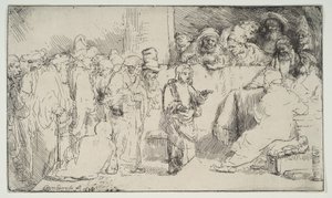 Christ Disputing with the Doctors, skica, 1652. od Rembrandt van Rijn