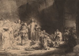 Kristus káže sto guldenů, c. 1649. od Rembrandt van Rijn