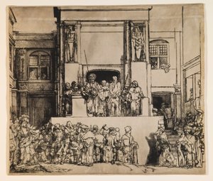 Kristus představený lidu (Ecce Homo) od Rembrandt van Rijn