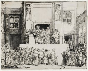 Kristus představený lidu (Ecce Homo), 1655 od Rembrandt van Rijn