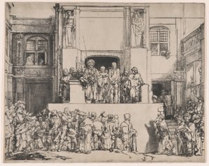 Kristus představen lidu, 1655., 1655. od Rembrandt van Rijn
