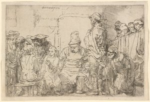 Kristus sedí ve sporu s lékaři od Rembrandt van Rijn
