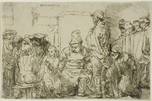 Kristus sedí ve sporu s lékaři od Rembrandt van Rijn
