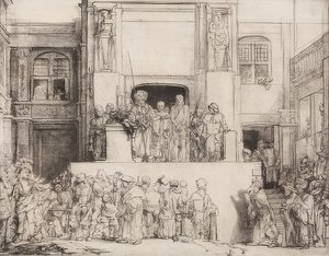 Kristus představený lidem. 1655 od Rembrandt van Rijn