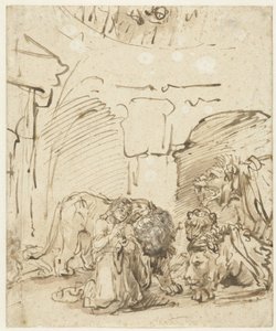Daniel v jámě lvů od Rembrandt van Rijn