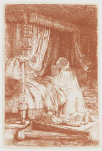David v modlitbě od Rembrandt van Rijn