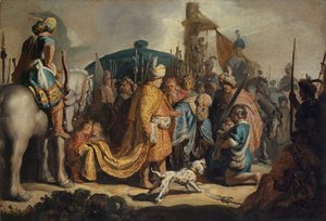 David s hlavou Goliáše před Saulem, 1627
