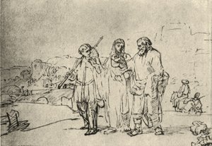 Procházka do Emauz od Rembrandt van Rijn