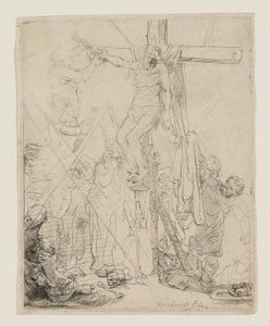 Snímání z kříže, skica od Rembrandt van Rijn