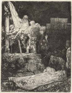 Snímání z kříže při světle pochodní od Rembrandt van Rijn