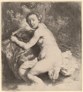 Diana ve vaně od Rembrandt van Rijn