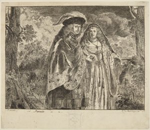 Zvaný „Muž s bílým perem“ od Rembrandt van Rijn