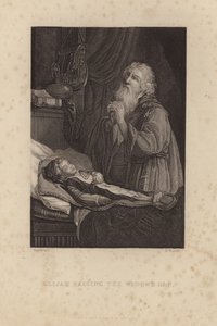 Eliáš Vychovává syna vdovy od Rembrandt van Rijn
