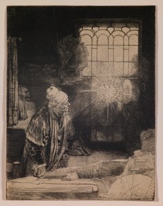 Faust (Učenec ve své pracovně) od Rembrandt van Rijn