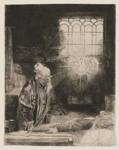 Faust (Učenec ve své pracovně) od Rembrandt van Rijn
