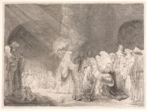 Výroba v chrámu od Rembrandt van Rijn