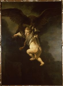 Ganymede ve spárech orla od Rembrandt van Rijn