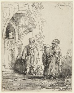 Jakub a Lában od Rembrandt van Rijn