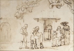 Jakubovi ukazují Josefův zakrvácený plášť od Rembrandt van Rijn