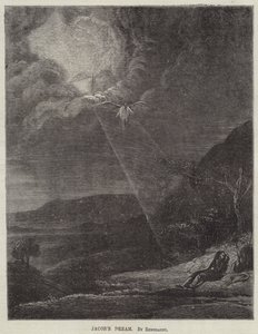 Jákobův sen od Rembrandt van Rijn