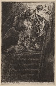 Jakubův žebřík od Rembrandt van Rijn