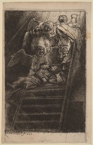 Jakubův žebřík od Rembrandt van Rijn