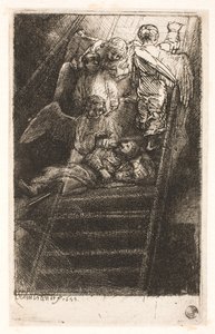 Jakubův žebřík od Rembrandt van Rijn