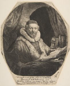 Jan Uytenbogaert. od Rembrandt van Rijn