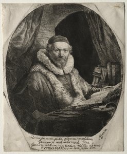 Jan Uytenbogaert, kazatel Remonstrantů, 1635. od Rembrandt van Rijn