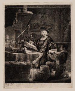 Jan Uytenbogaert, „Zlatá váha“ od Rembrandt van Rijn