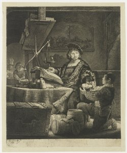 Jan Uytenbogaert, „zlatá váha“ od Rembrandt van Rijn