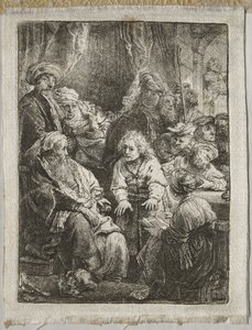 Joseph vyprávějící své sny od Rembrandt van Rijn