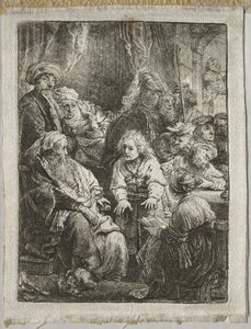 Joseph Telling his Dreams, 1638. od Rembrandt van Rijn